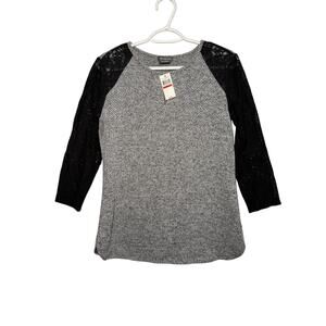 NWT Van Heusen‎ lace quarter sleeve womens XS career corpcore business office